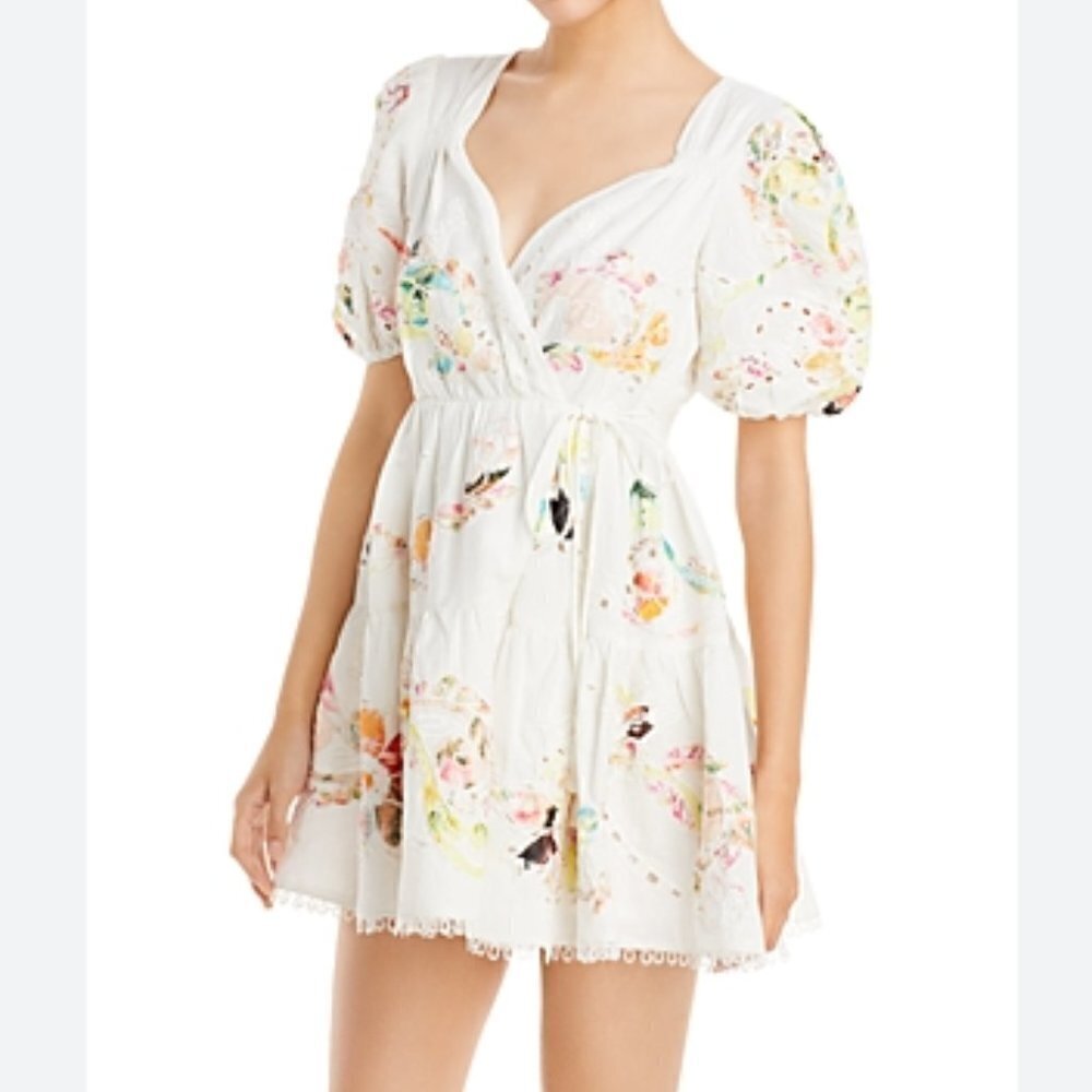 Hemant & Nandita Cora Floral Wrap Dress Large